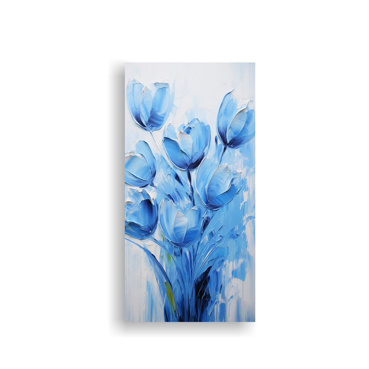 LIENZO DE TELA ESTRELLADOS EN AZUL TULIPS, 70X140 CM - 1