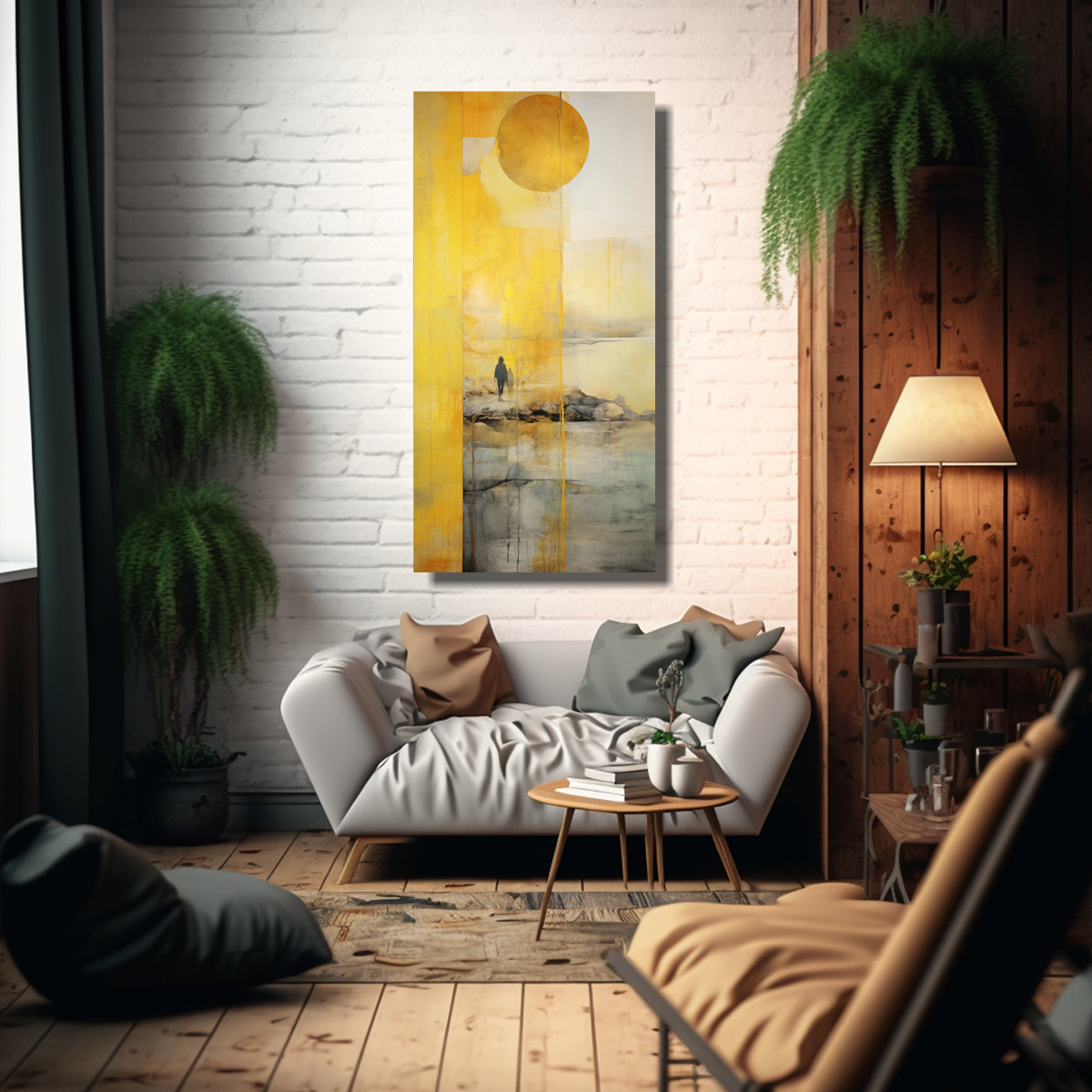 PINTURA SURREALISTA DE CUADRO DE ARTE FINO CON 80X160 CM - 2