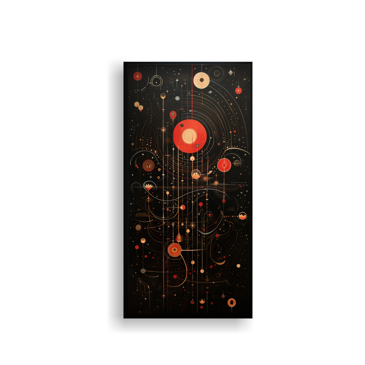 PINTURA DECORATIVA DE LIENZO ARMONÍA DE MITOS Y 20X40 CM - 1