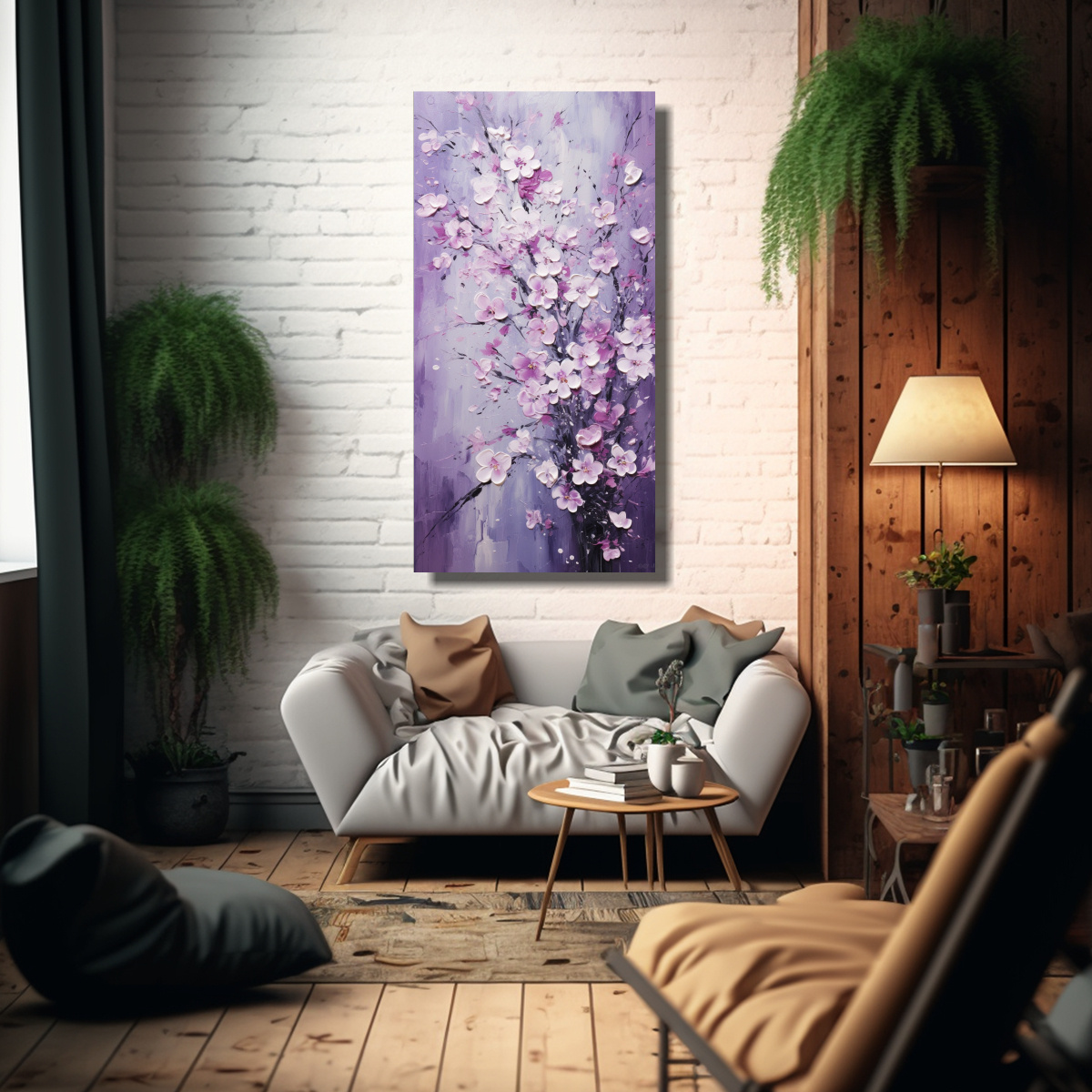 CUADRO PINTURA EN LIENZO INSPIRACIÓN 20X40 CM - 2