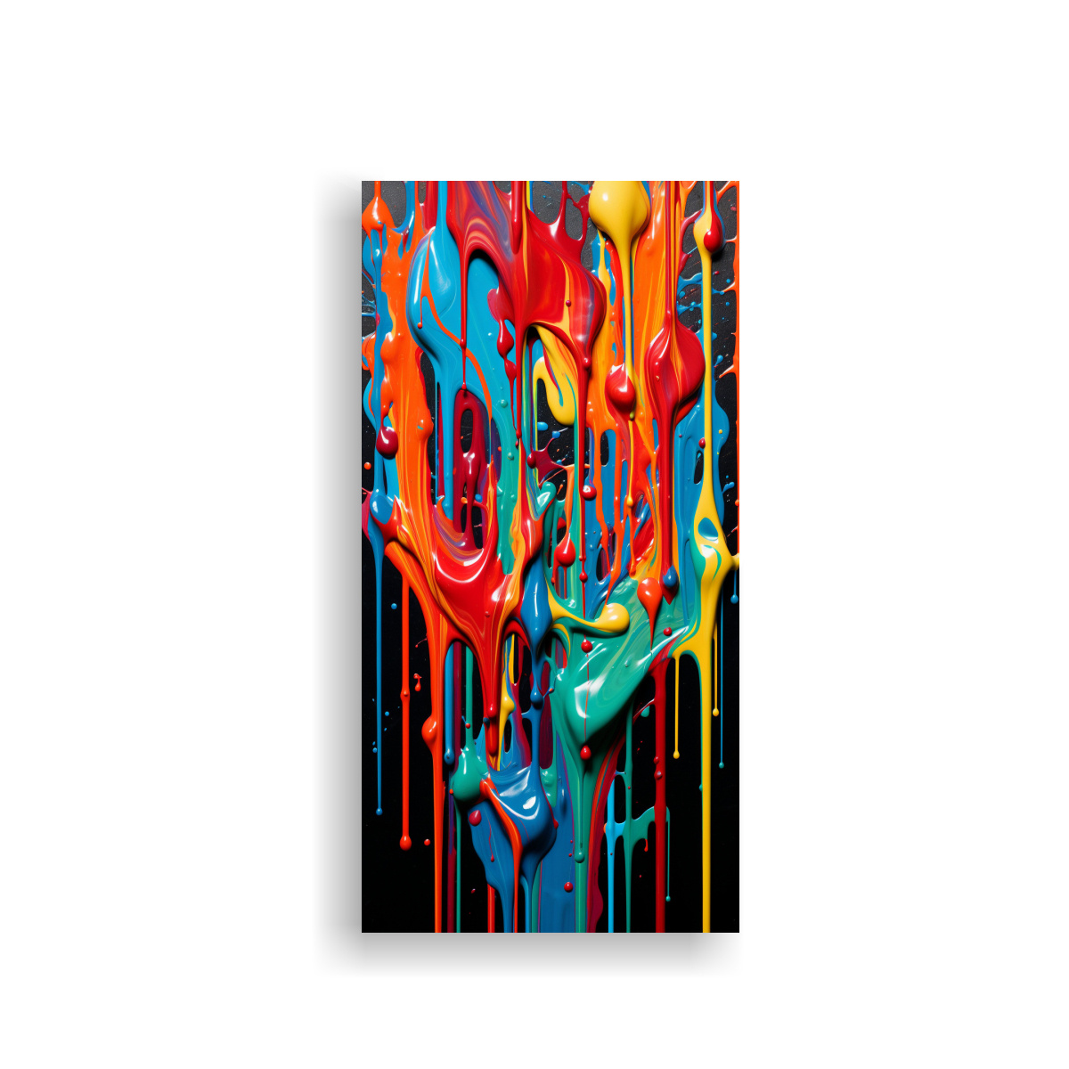 PINTURA ABSTRACTA EN BASTIDOR ESTILO 30X60 CM - 1