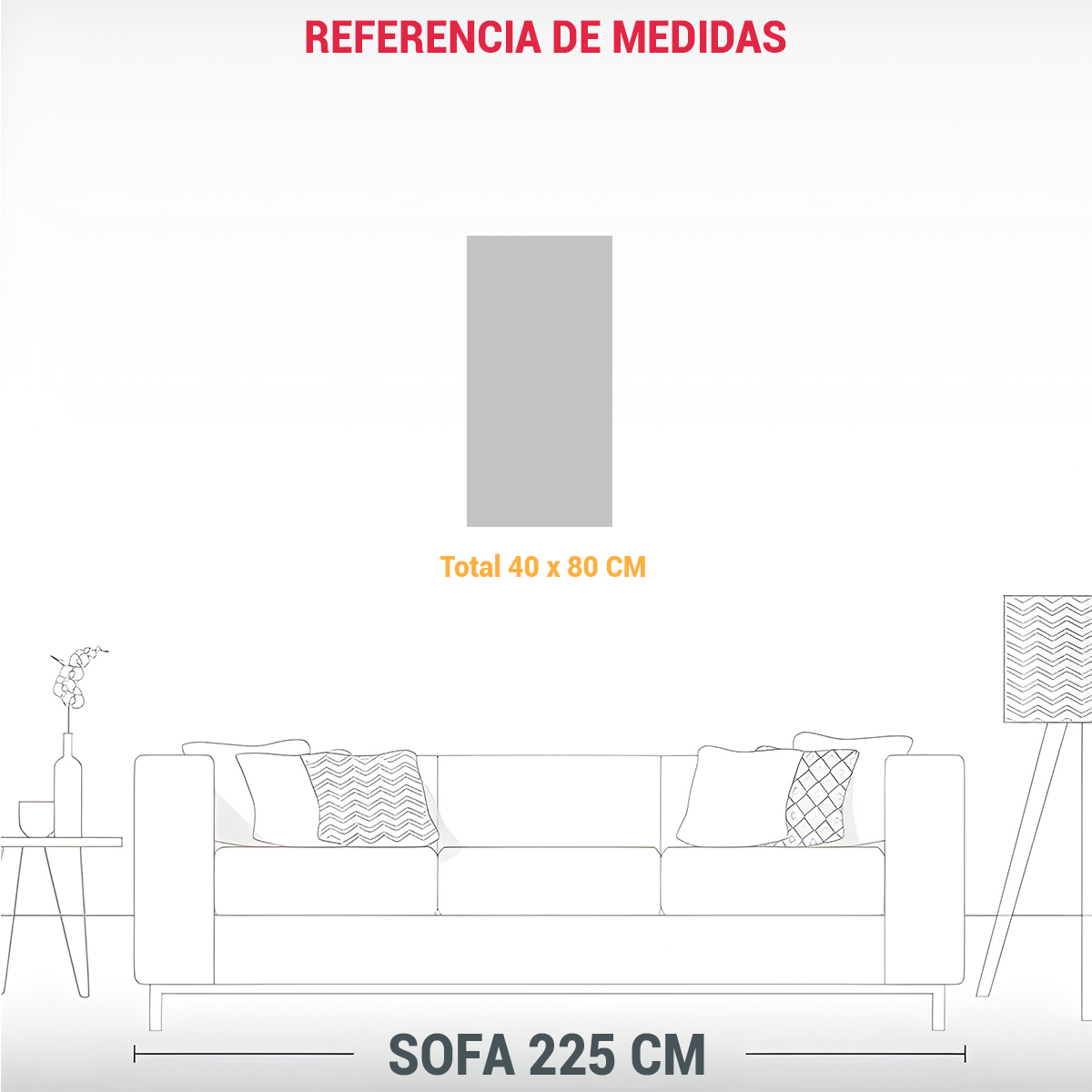 PINTURAS ABSTRACTAS ESTILO LIENZO DECORATIVO 40X80 CM - 3