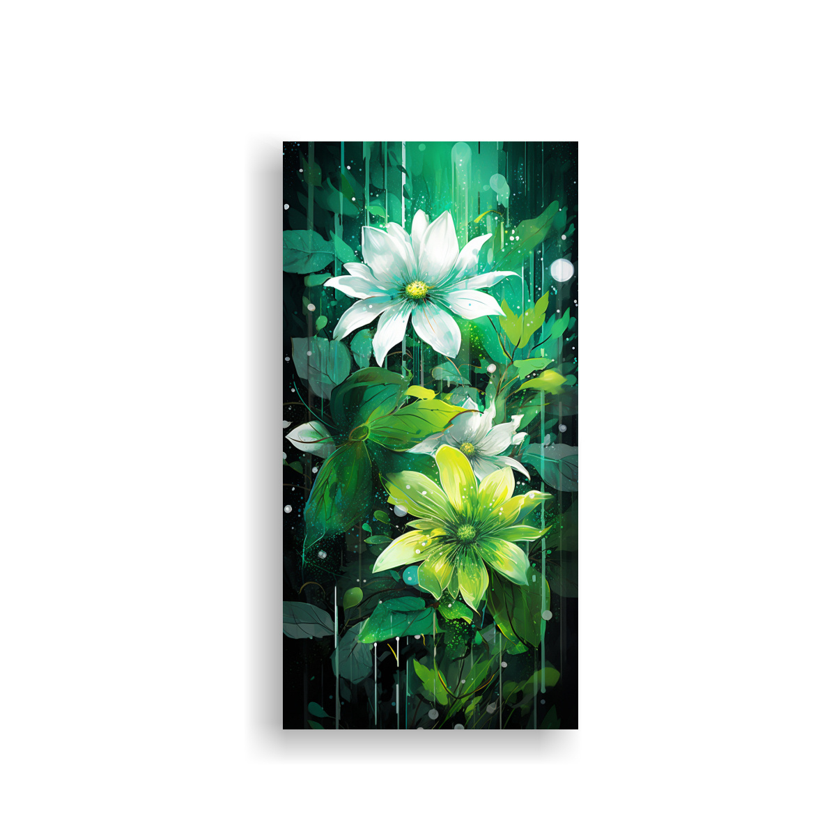 PINTURAS DECORATIVAS EN BASTIDOR CON COMPOSICIÓN 60X120 CM - 1
