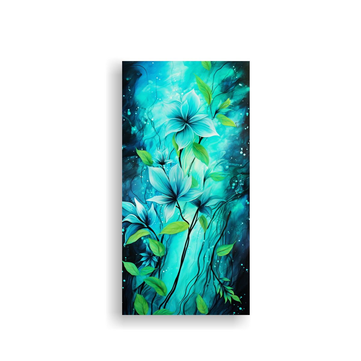 CUADROS DE DECORACIÓN EN TONOS VERDES Y 80X160 CM - 1