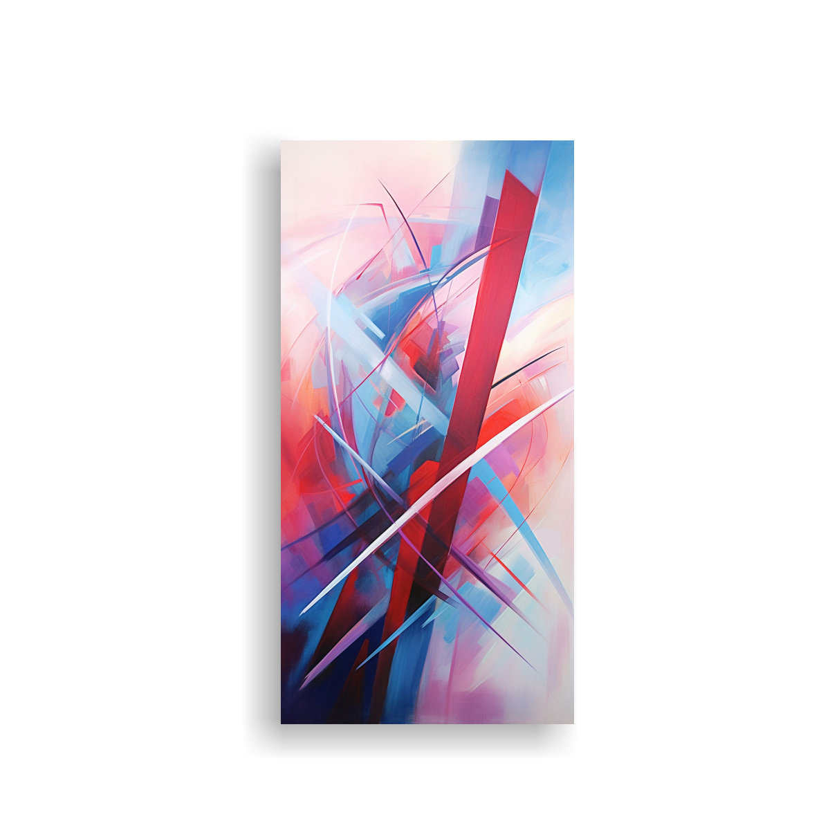 CUADRO VINTAGE ABSTRACTO REINTERPRETACIÓN 30X60 CM - 1