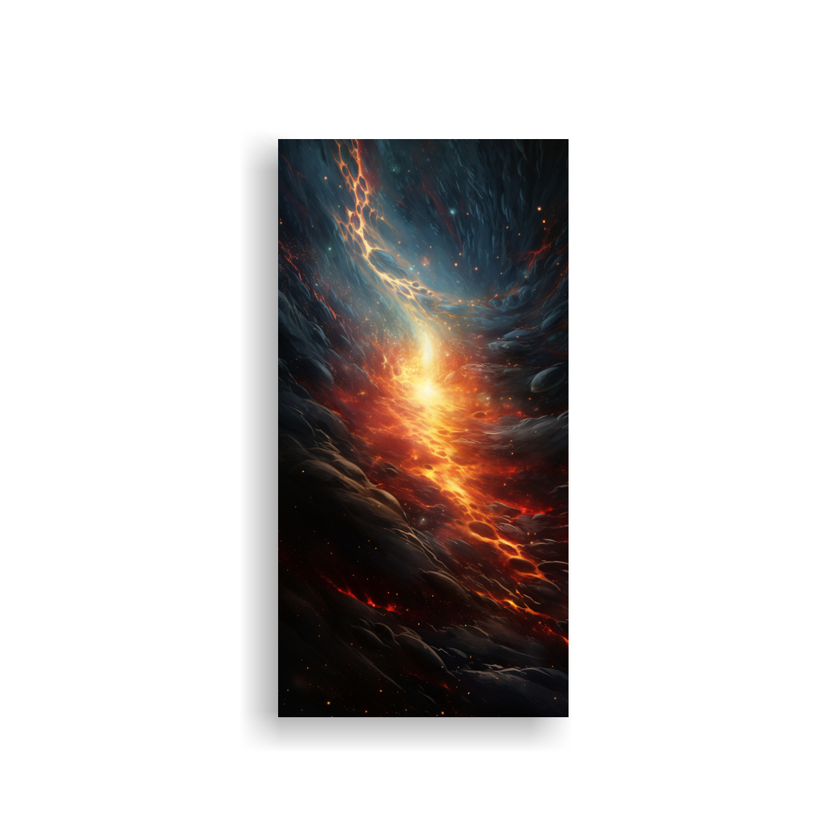 PINTURA DECORATIVA DE EQUILIBRIO CÓSMICO EN 70X140 CM - 1