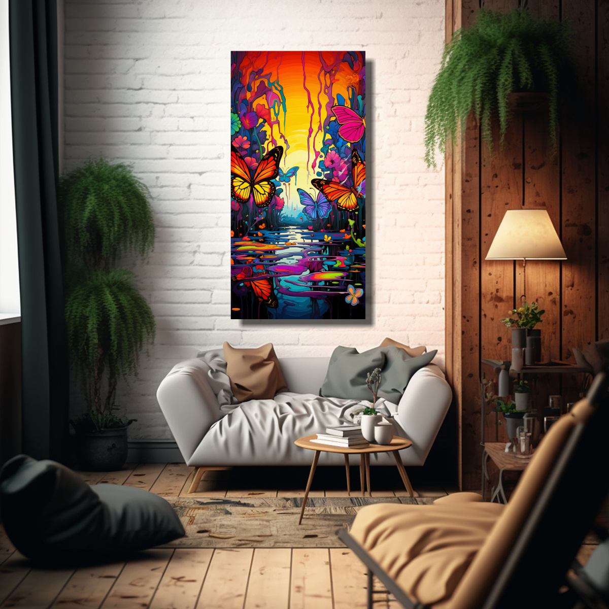 PINTURAS DECORATIVAS MODERNAS CON SENSIBILIDAD 70X140 CM - 2