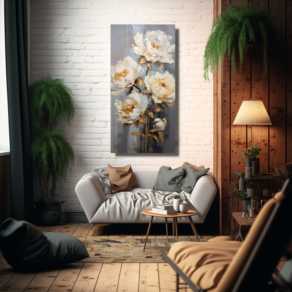 ARTE DE PARED MODERNO ESTÉTICA PINTURA DE 60X120 CM - 2