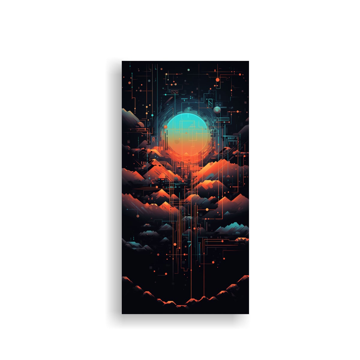 CUADRO DE TELA CREATIVA CON PROTAGONISMO DE 80X160 CM - 1