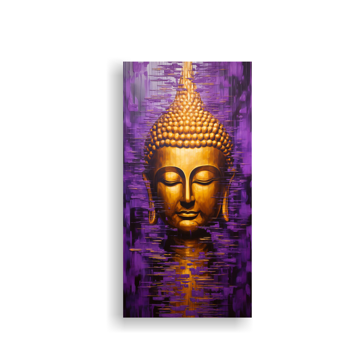 PINTURA LIENZO BUDA ROSTRO ACEITE ESTILO 30X60 CM - 1