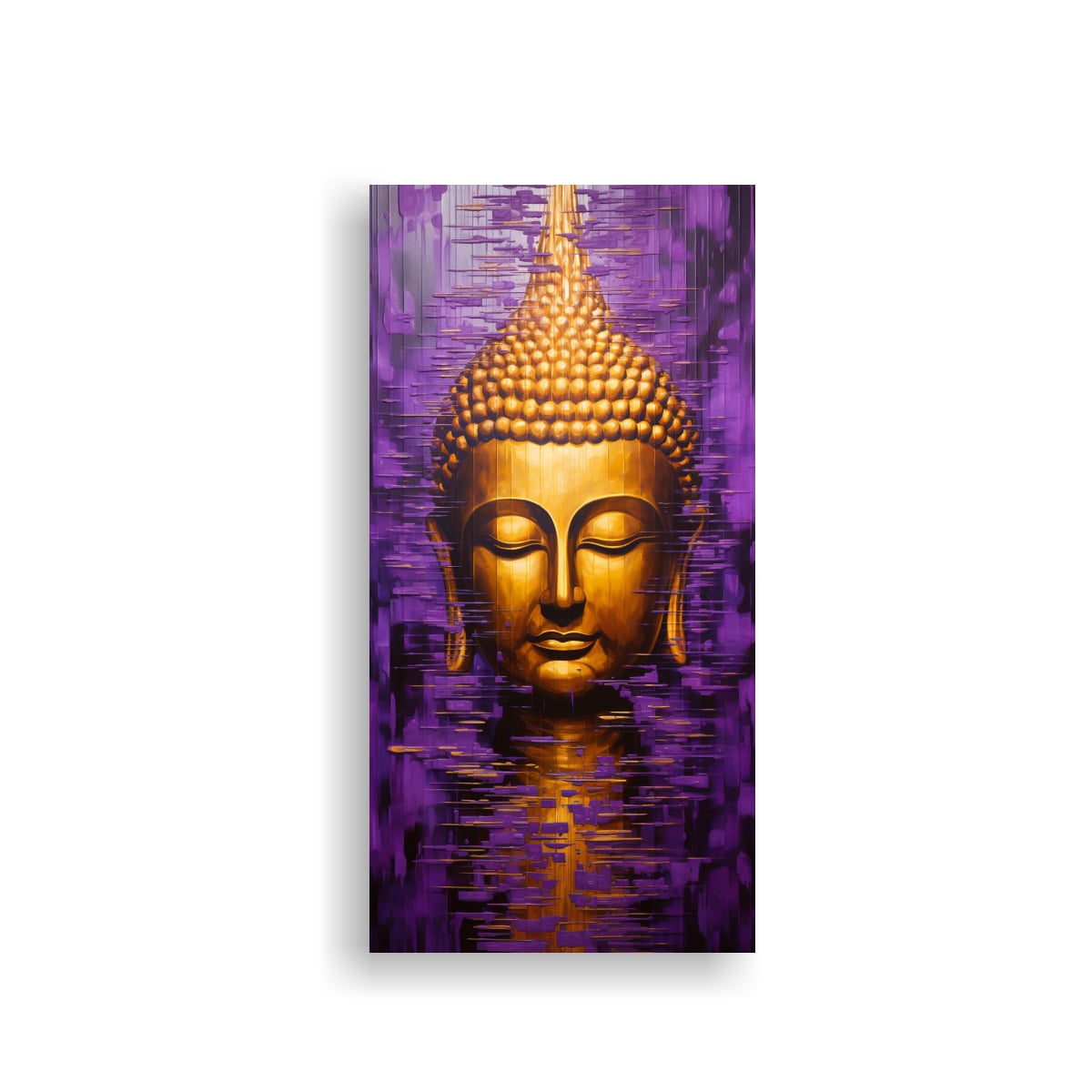 PINTURA LIENZO BUDA ROSTRO ACEITE ESTILO 20X40 CM - 1