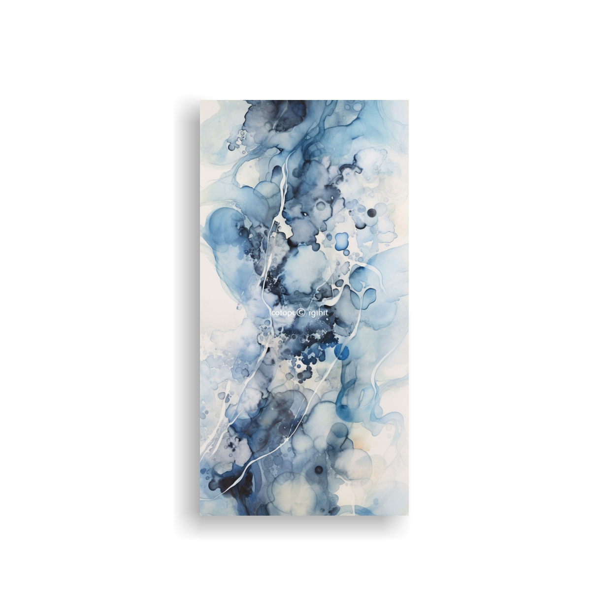 PINTURA ABSTRACTA RESOLUCIÓN ALTA ESPIRAL 20X40 CM - 1