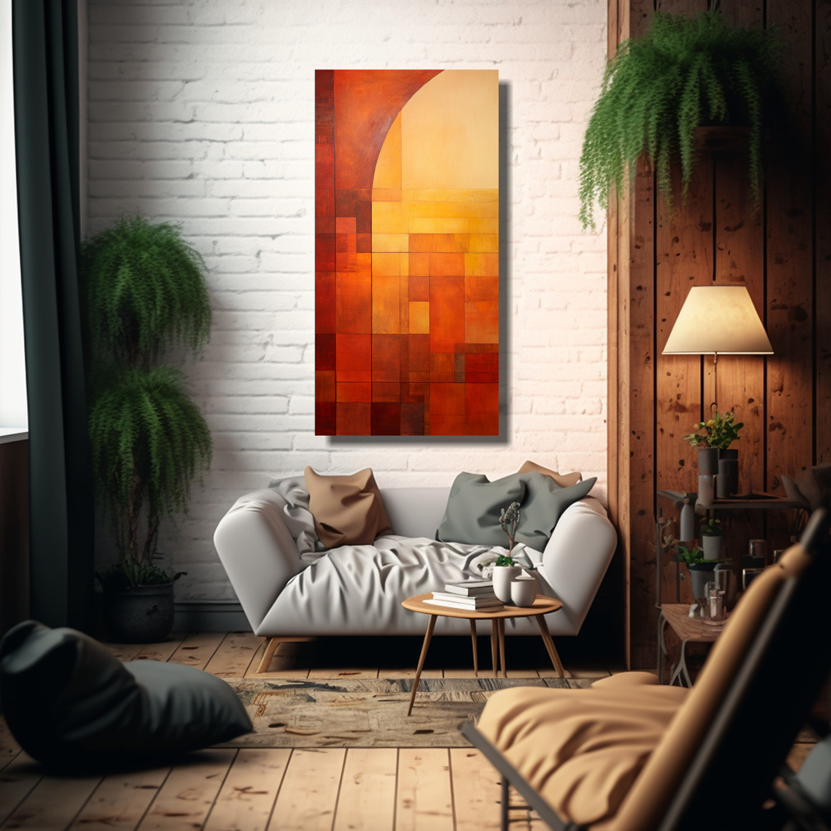 PINTURAS DECORATIVAS DE COMPOSICIÓN VANGUARDIA 50X100 CM - 2