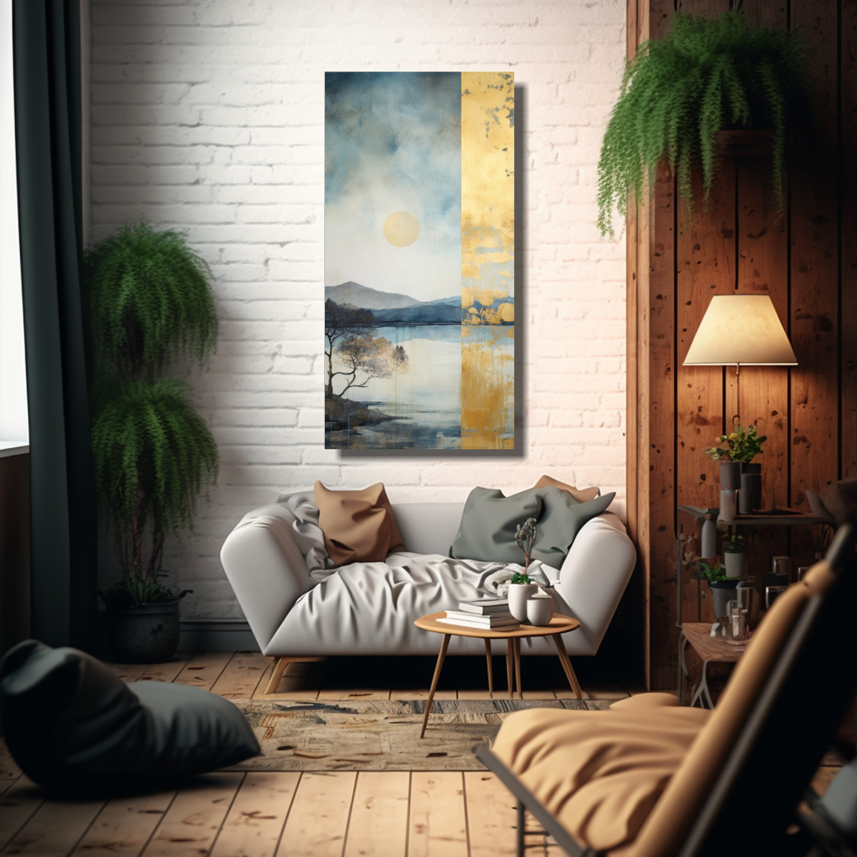 PINTURA MURAL ARTE CALLEJERO CON ACUARELA BLANCO, 70X140 CM - 2