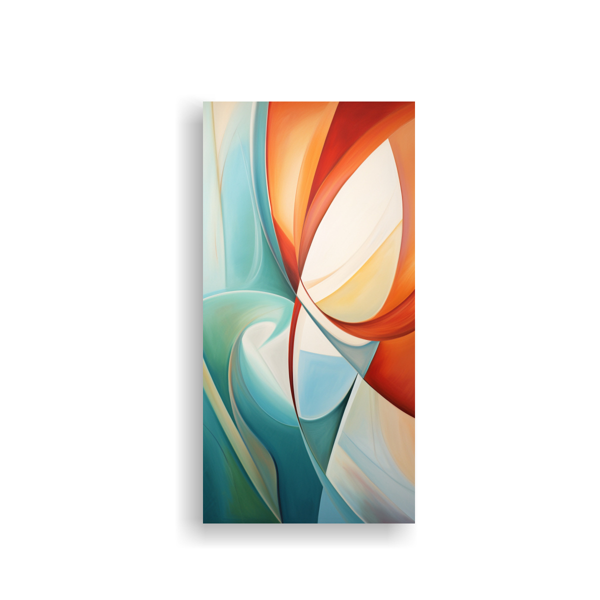PINTURA ABSTRACTA PARA COCINA EN CUADRO DE PLAYA 30X60 CM - 1