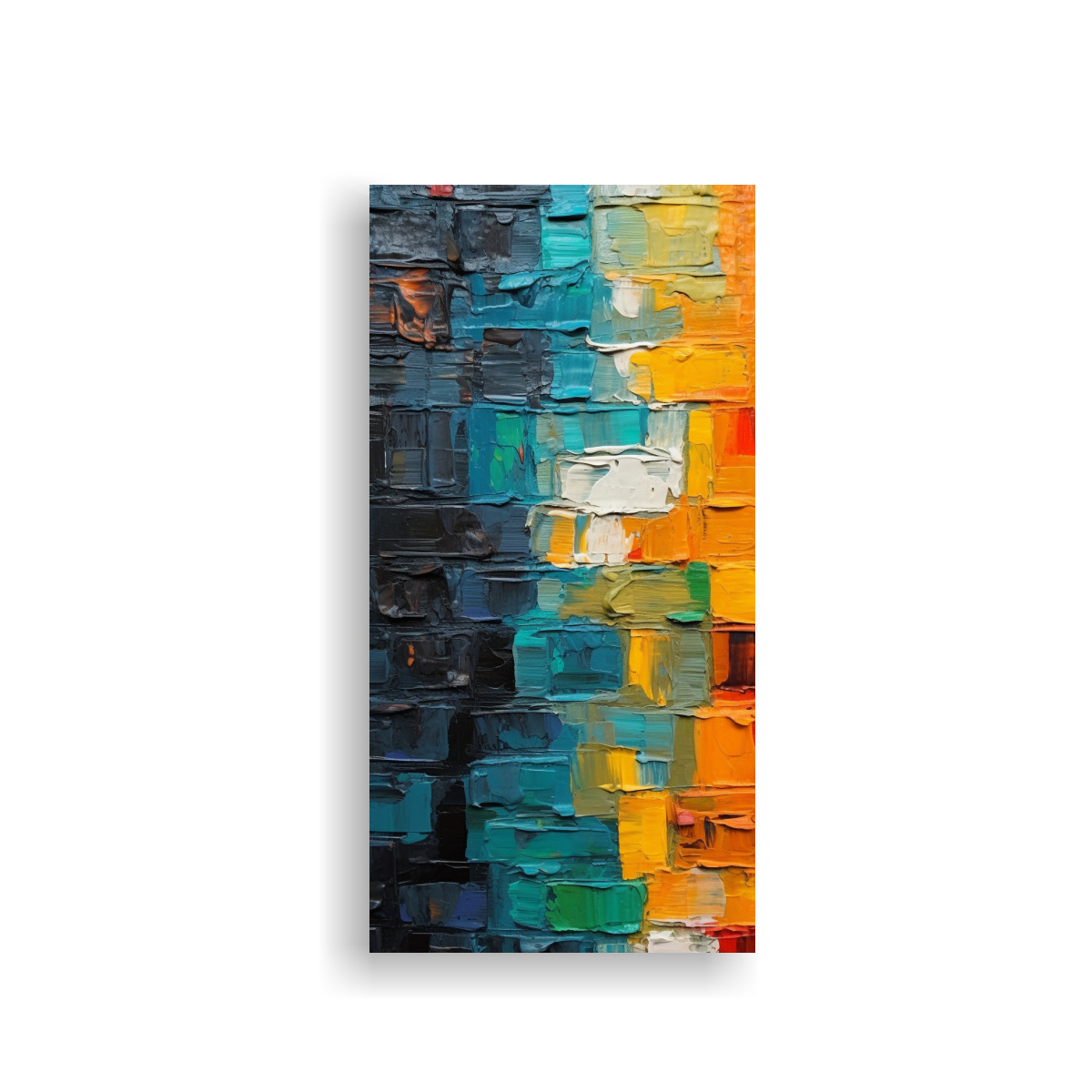 CUADRO DE DECORACIÓN CON COMPOSICIÓN DE TELA 50X100 CM - 1