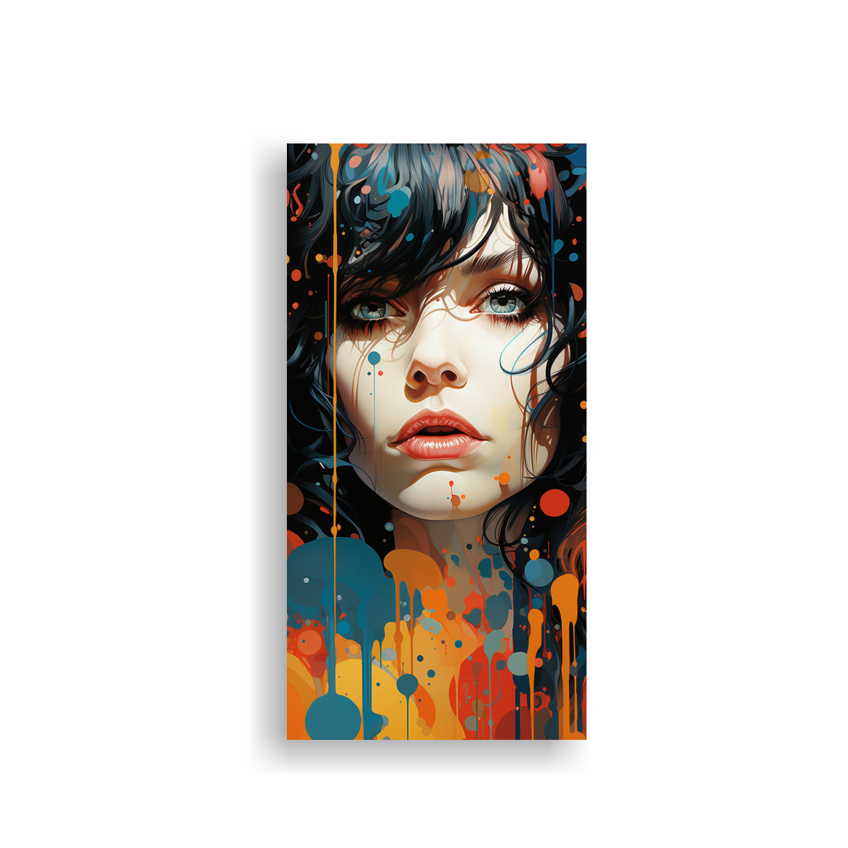 PINTURA DECORATIVA DE TELA EN BASTIDOR CON ESTILO 30X60 CM - 1