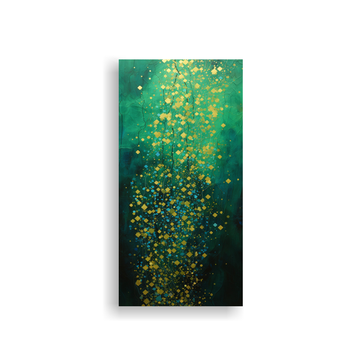 ARTE CREATIVA PARA SALA ESTILO PUNTILLISMO 40X80 CM - 1