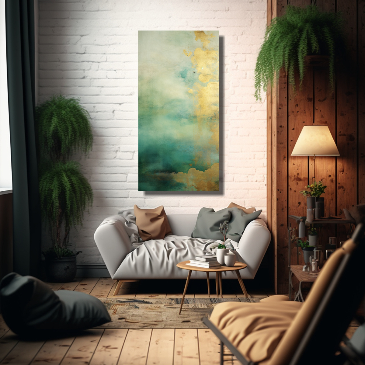 PINTURA VISUAL DE EQUILIBRIO CON MOVIMIENTO DE 40X80 CM - 2