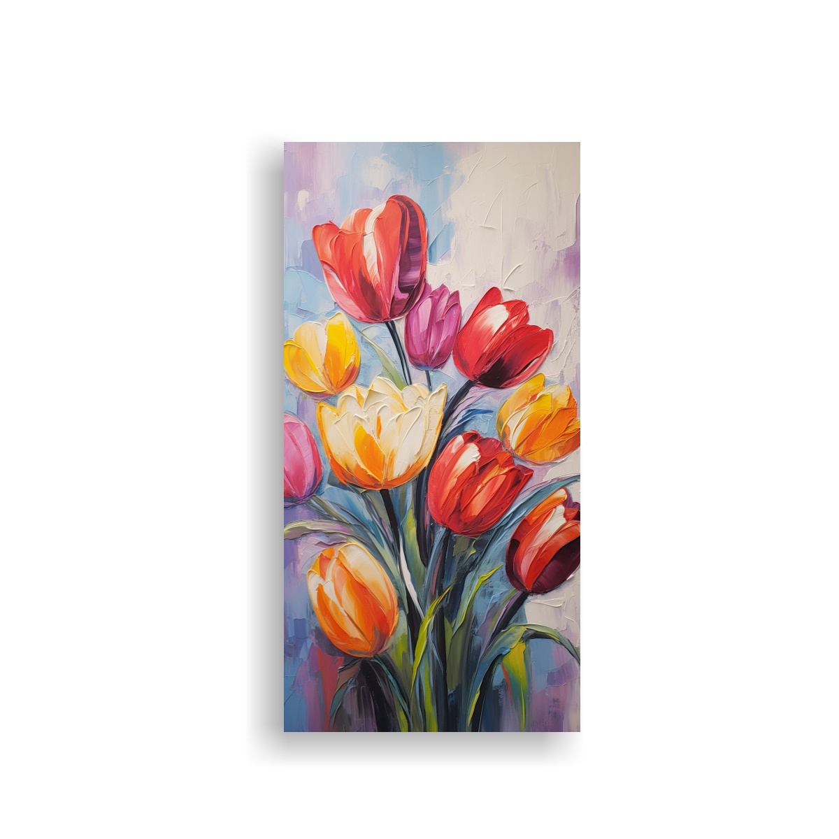 TELA EN BASTIDOR FORMA VISUAL CON VIBRANTES 80X160 CM - 1