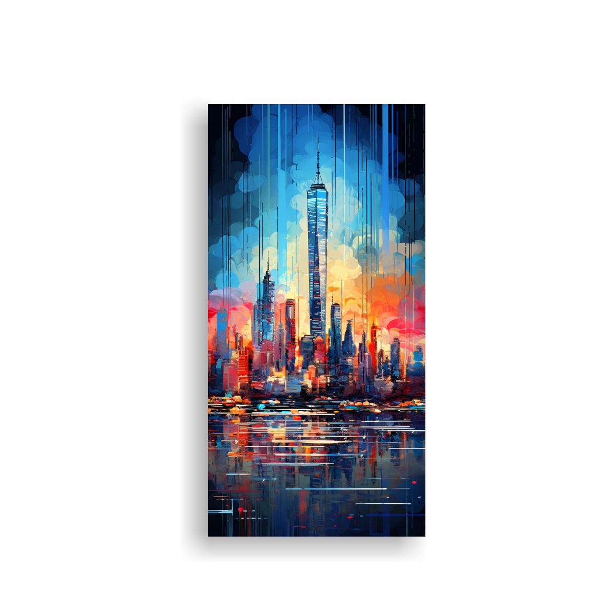 PINTURAS DE ARTE MIXTO DE ARTE DE PARED PATRÓN 70X140 CM - 1