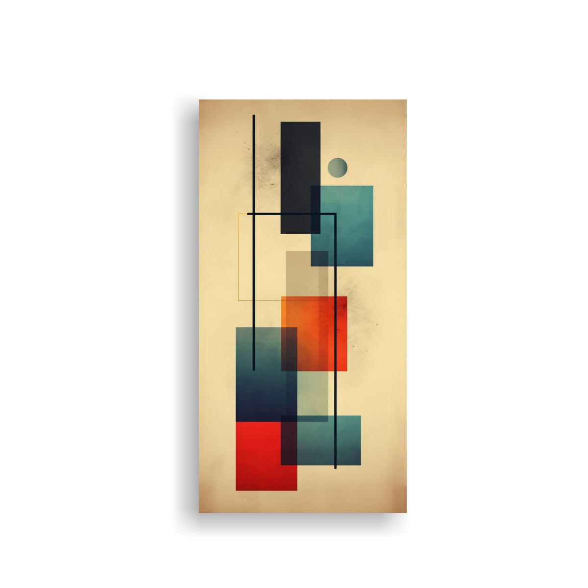 CUADRO ABSTRACTO GEOMÉTRICO MINIMALISTA CON 60X120 CM - 1