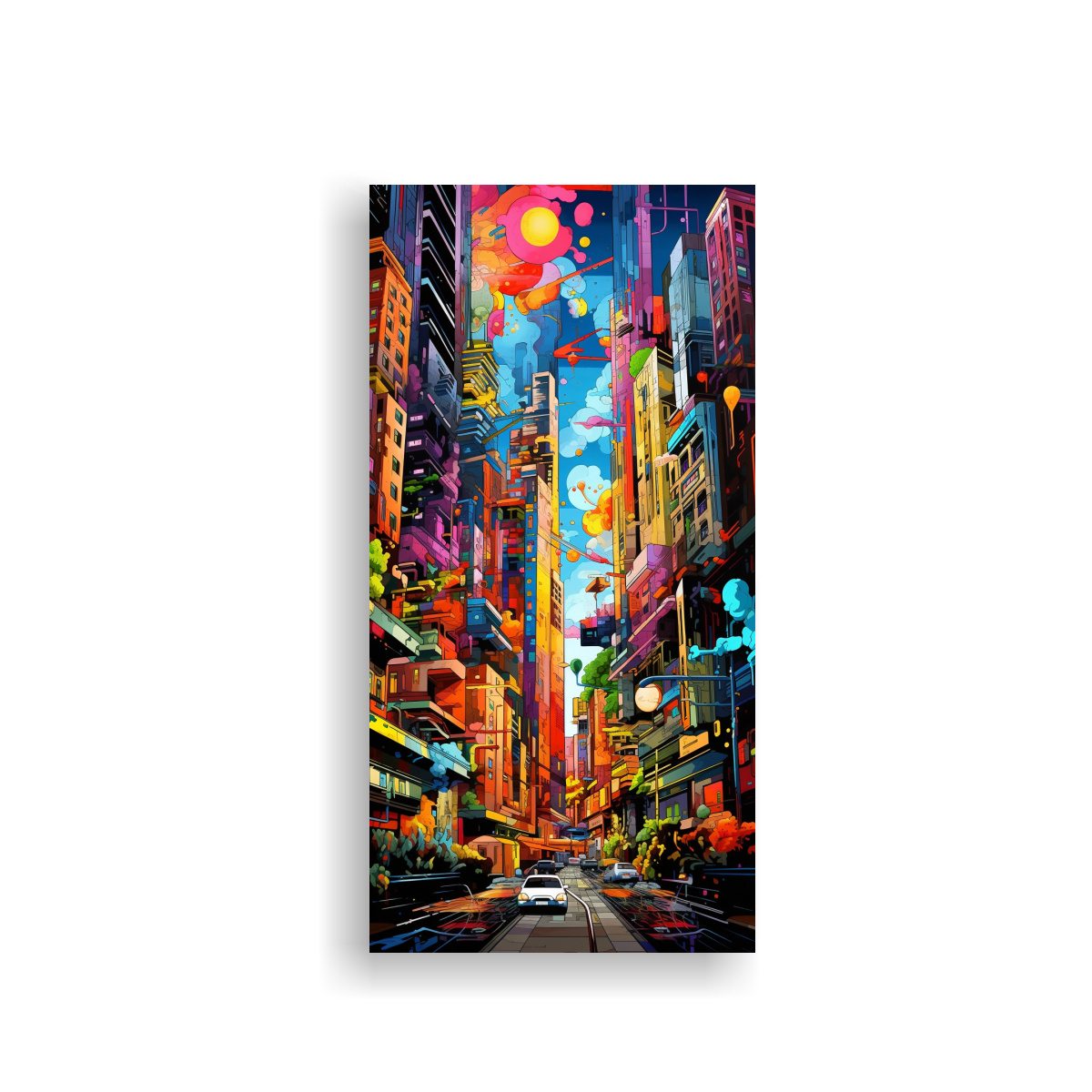 PINTURA DECORATIVA DE LIENZO CON ARMONÍA 70X140 CM - 1