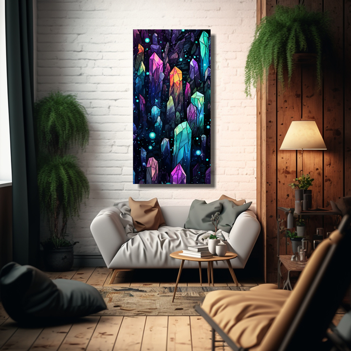 CUADRO TELA SUBLIMADA IMPRESIONANTE DE PINTURAS 40X80 CM - 2