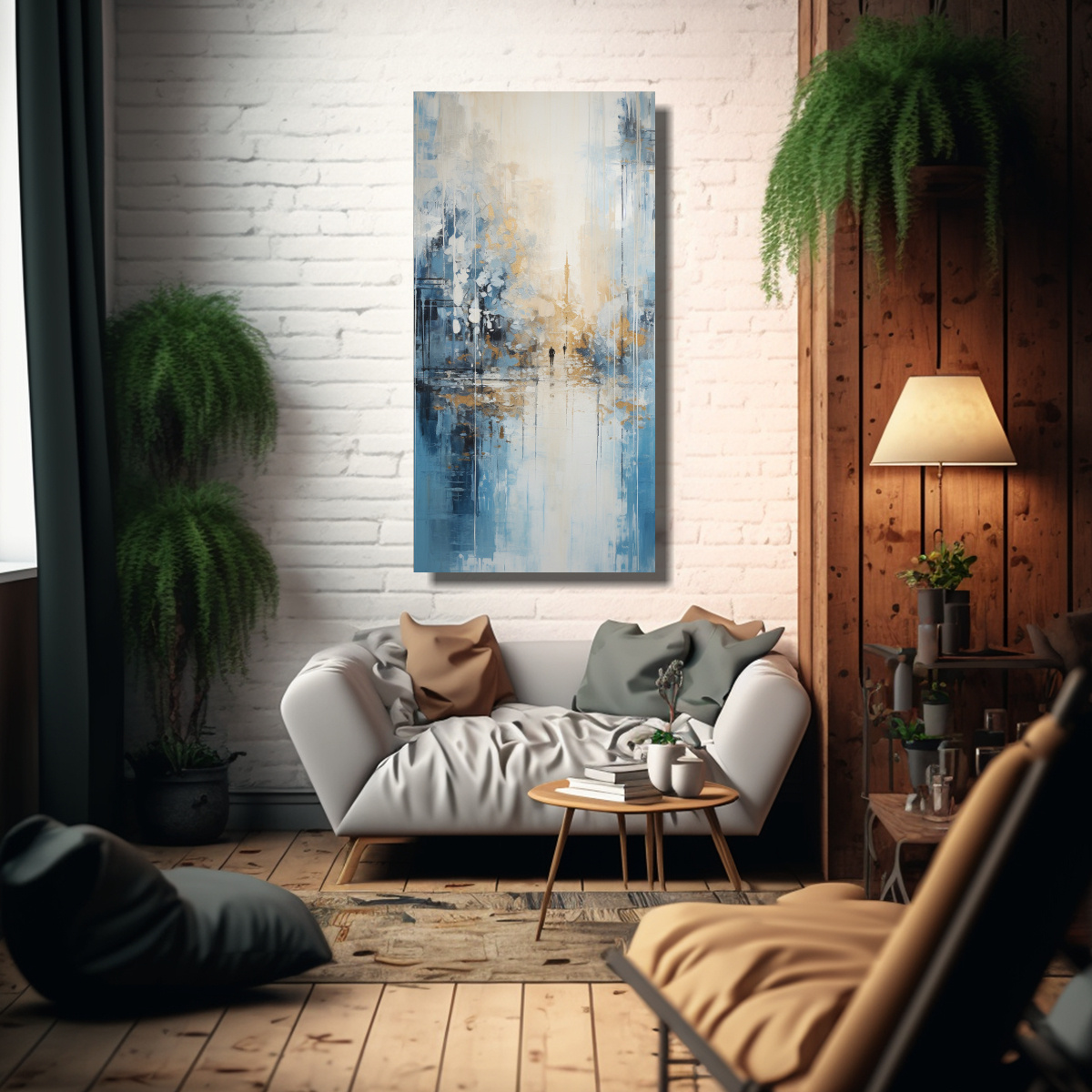 CUADRO EXPRESIÓN ESTÉTICA: UN PAISAJE URBANO 20X40 CM - 2