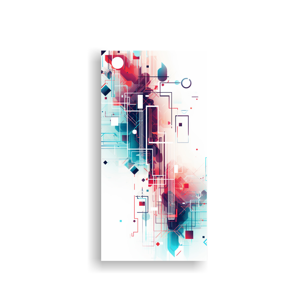 LIENZO ABSTRACTO ATMJD87953 CON GAMA DE COLORES 80X160 CM - 1