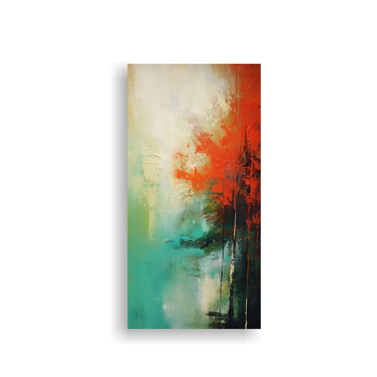PINTURA ABSTRACTA DE ALTA CALIDAD INSPIRADA EN LA 30X60 CM - 1