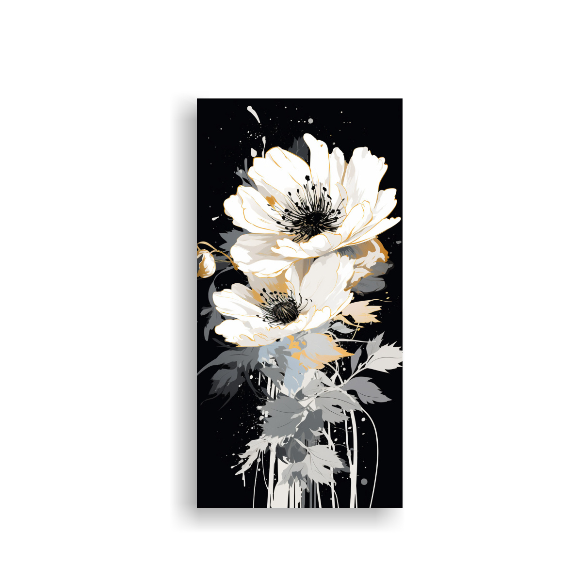 CUADRO DE DISEÑO EN BASTIDOR DE MADERA ESTILO 30X60 CM - 1