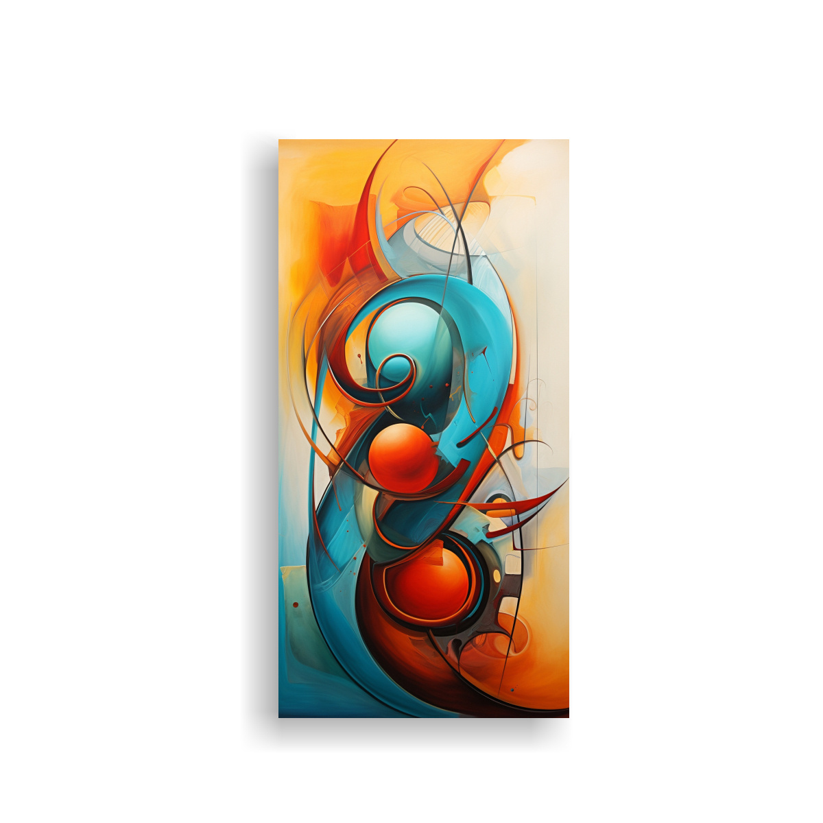 CUADRO ABSTRACTO IMPRESO EN LIENZO PARA 50X100 CM - 1