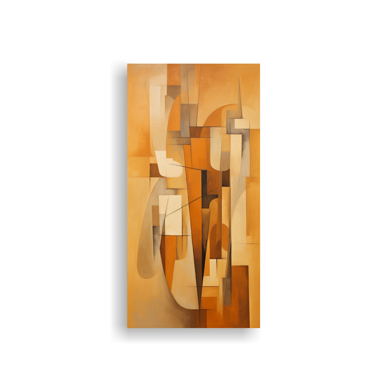 CUADRO DE ARTE DE PARED INSPIRADA EN EL CUBISMO 20X40 CM - 1