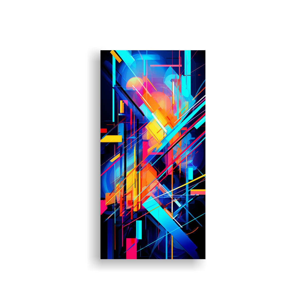 PINTURA DECORATIVA FUSIÓN ABSTRACTA DE ESTÉTICA 20X40 CM - 1