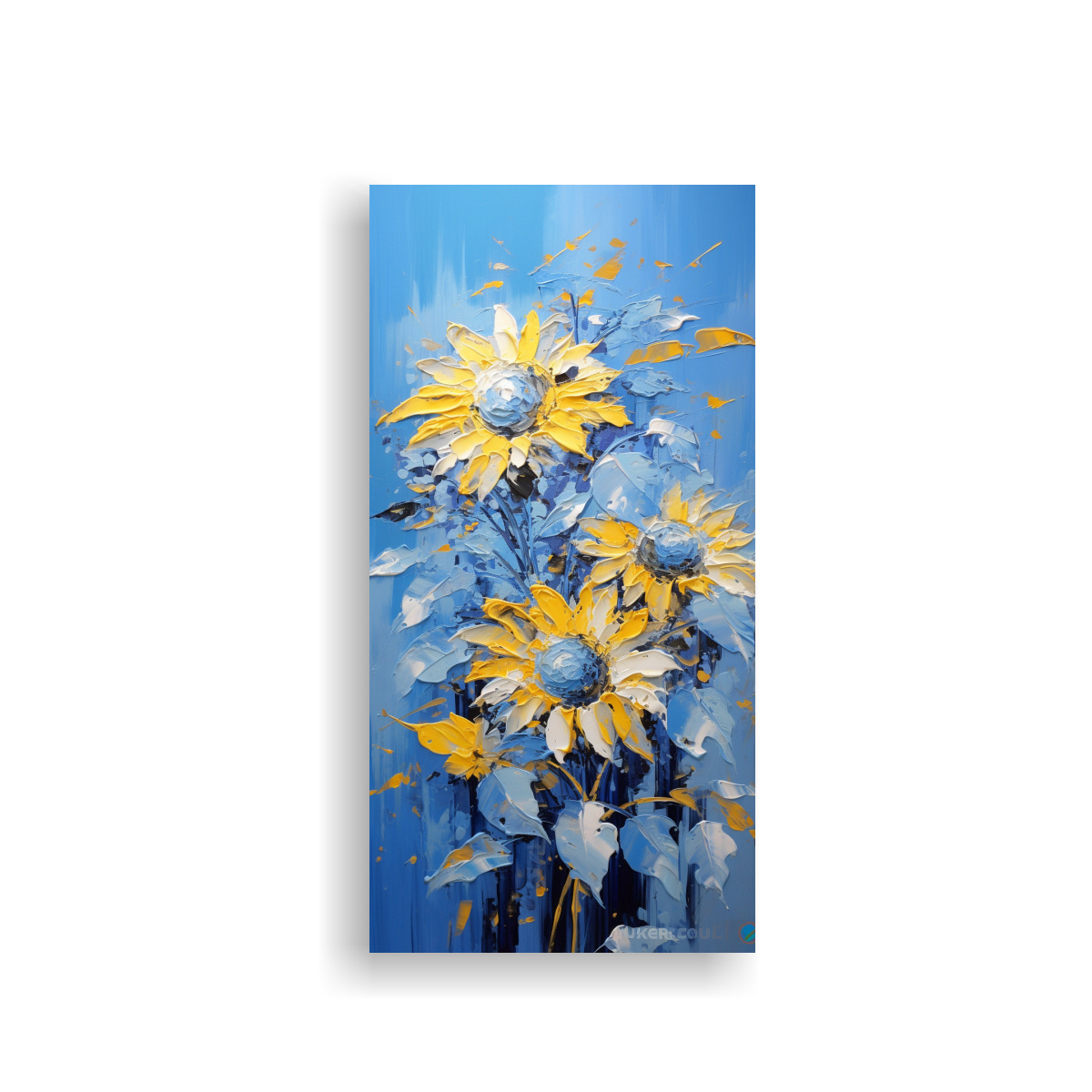 ARTE DE PARED IMAGEN HOGAR DECO PINTURA AL ÓLEO 40X80 CM - 1