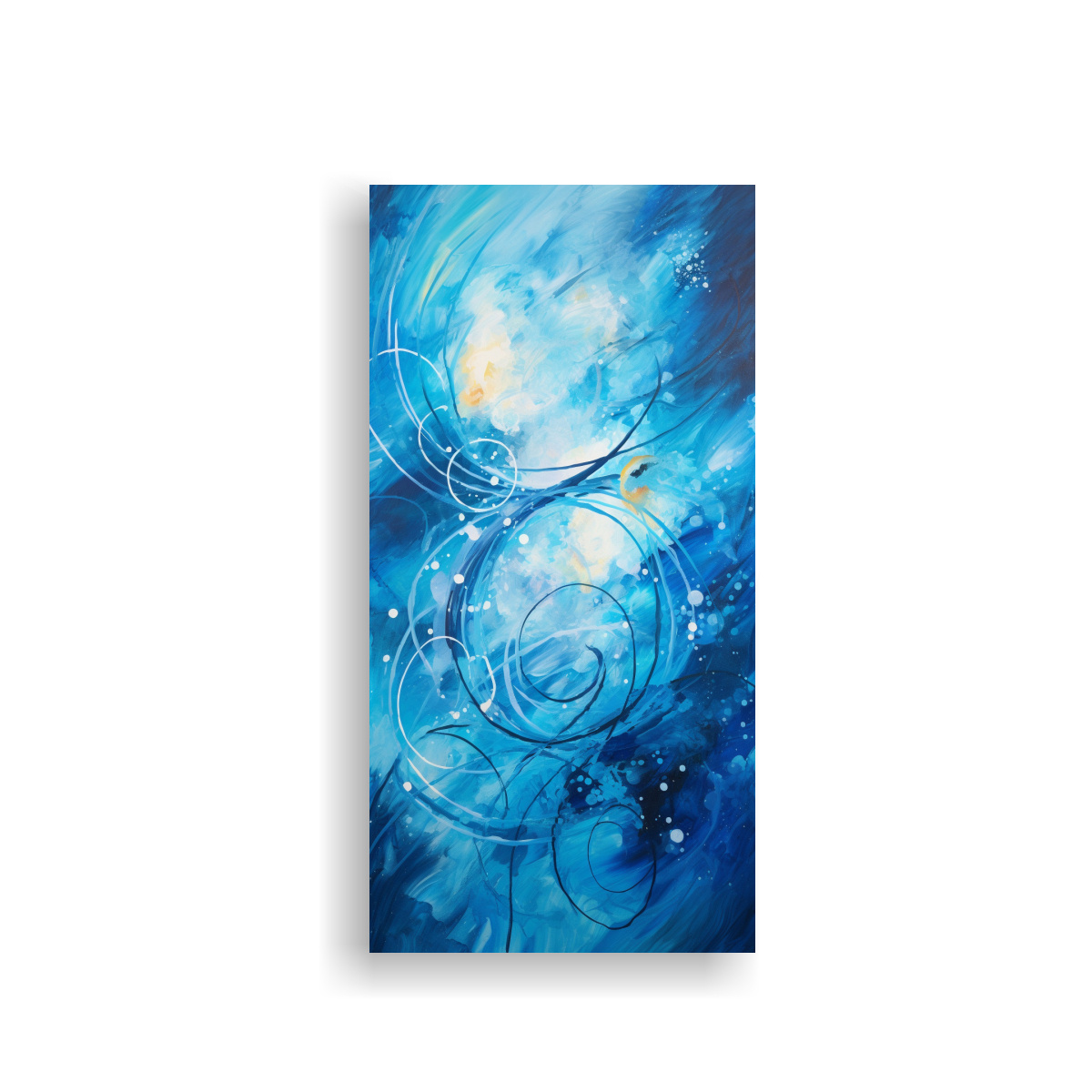 CUADRO ABSTRACTO IMPRESIONANTE DE LÍNEAS FINAS 30X60 CM - 1