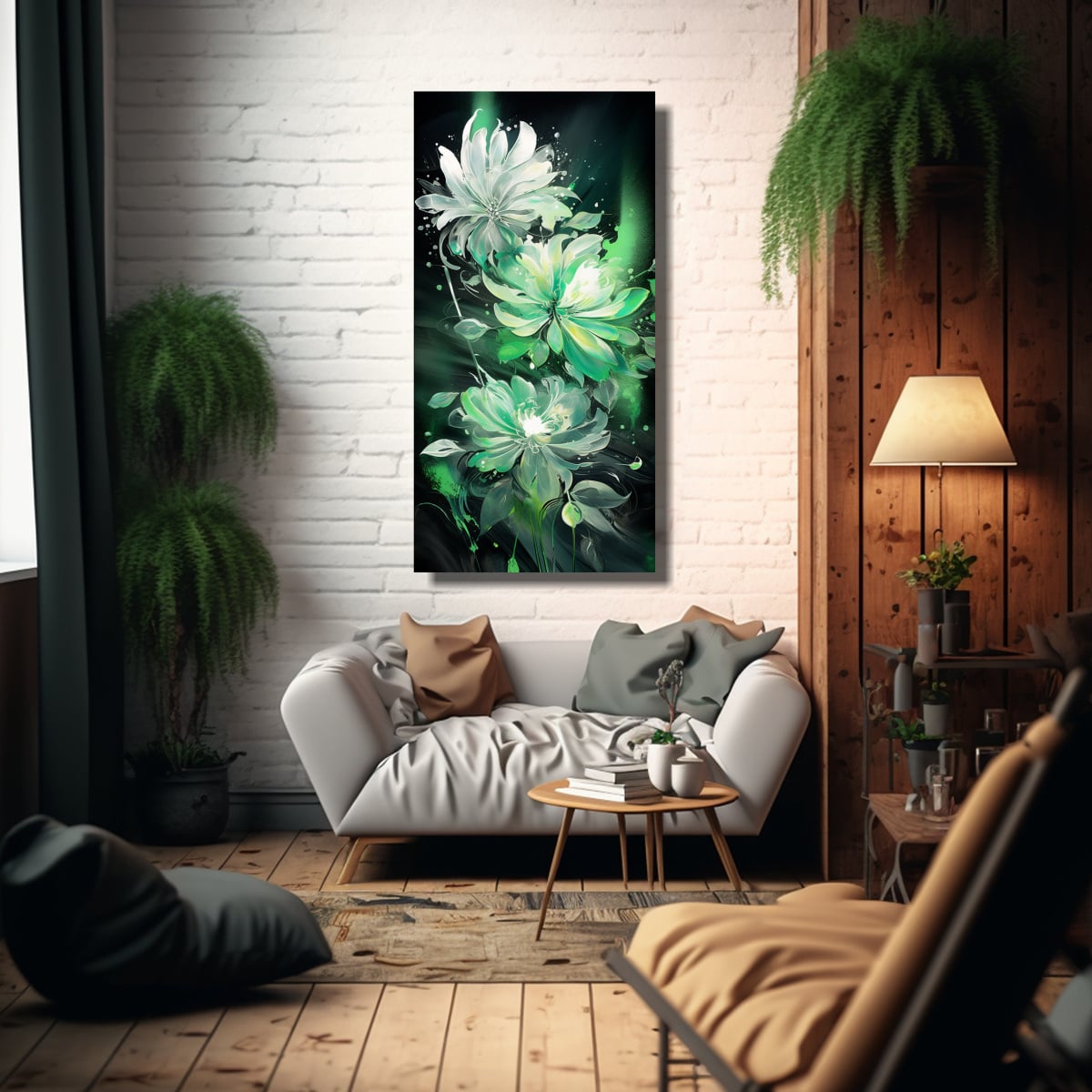 PINTURAS DE DECORACIÓN CON ATMÓSFERA NEONOIR EN 50X100 CM - 2