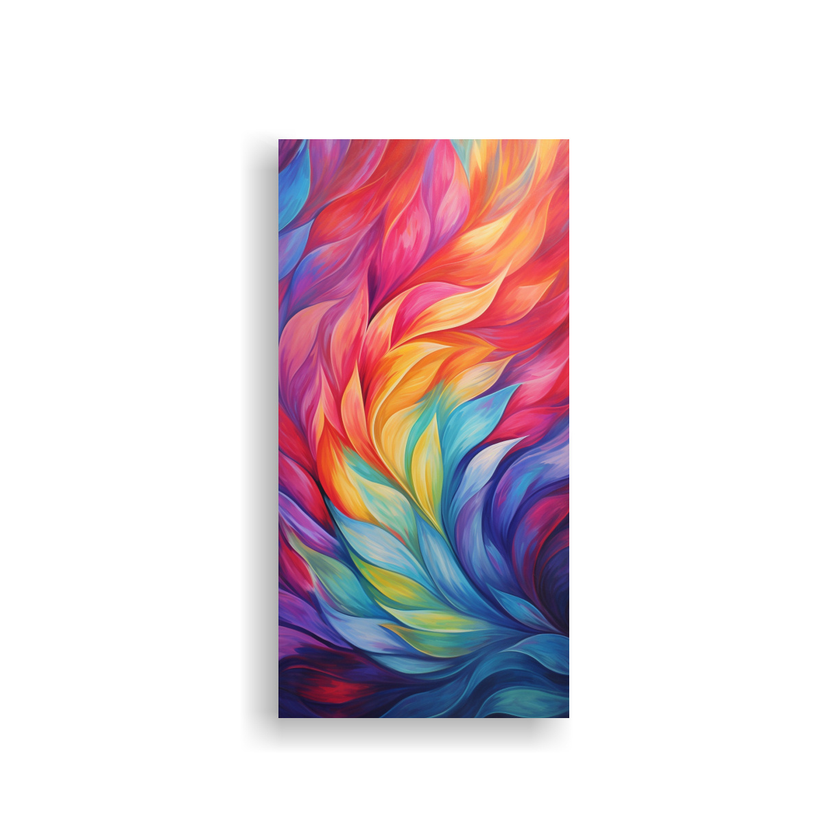 LIENZO DE TELA COMPOSICIÓN LUMINOSA PATRONES 20X40 CM - 1