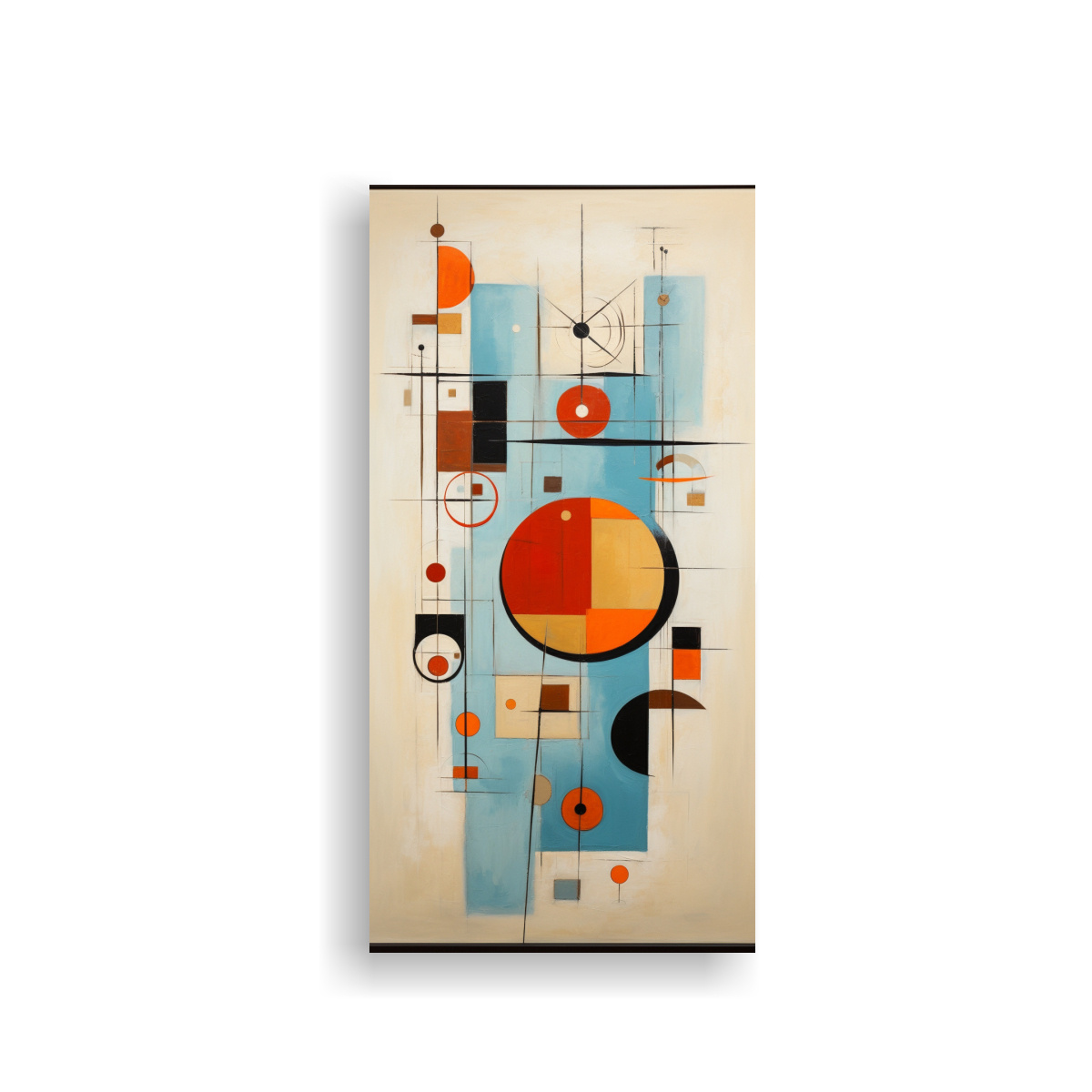 PINTURAS DECORATIVAS ABSTRACTAS ESTILO MIDCENTURY 40X80 CM - 1