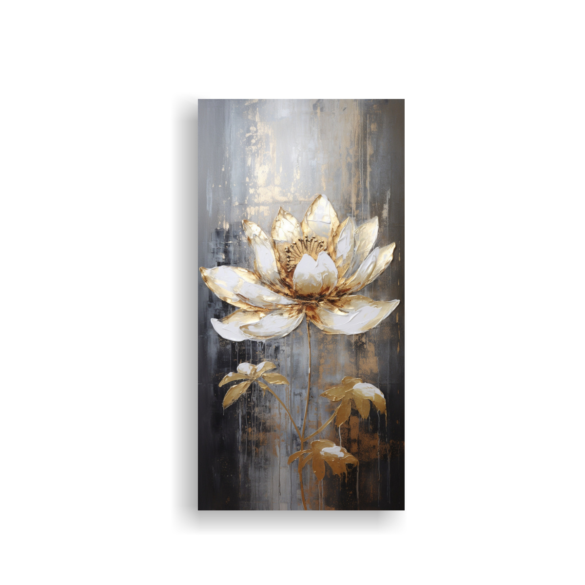 LIENZO FOTOGRAFÍA TEMÁTICA LOTO DORADO EN 60X120 CM - 1