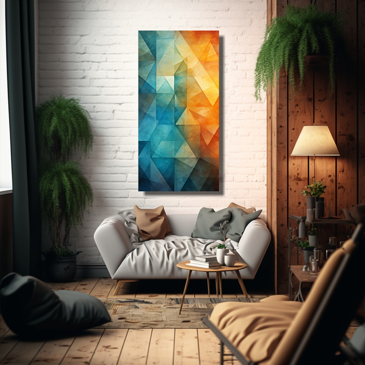 PINTURAS DECORATIVAS ARTE TONOS TEMÁTICA CON 60X120 CM - 2