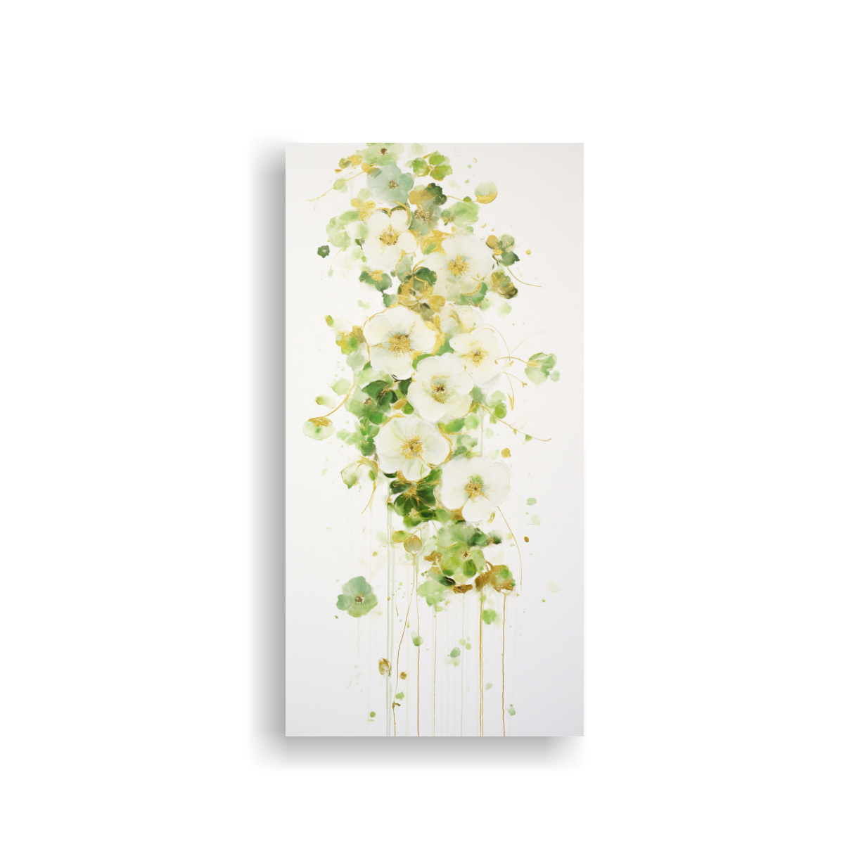 PINTURA ACRÍLICA SIN FISURAS, SALPICADA SOBRE 50X100 CM - 1