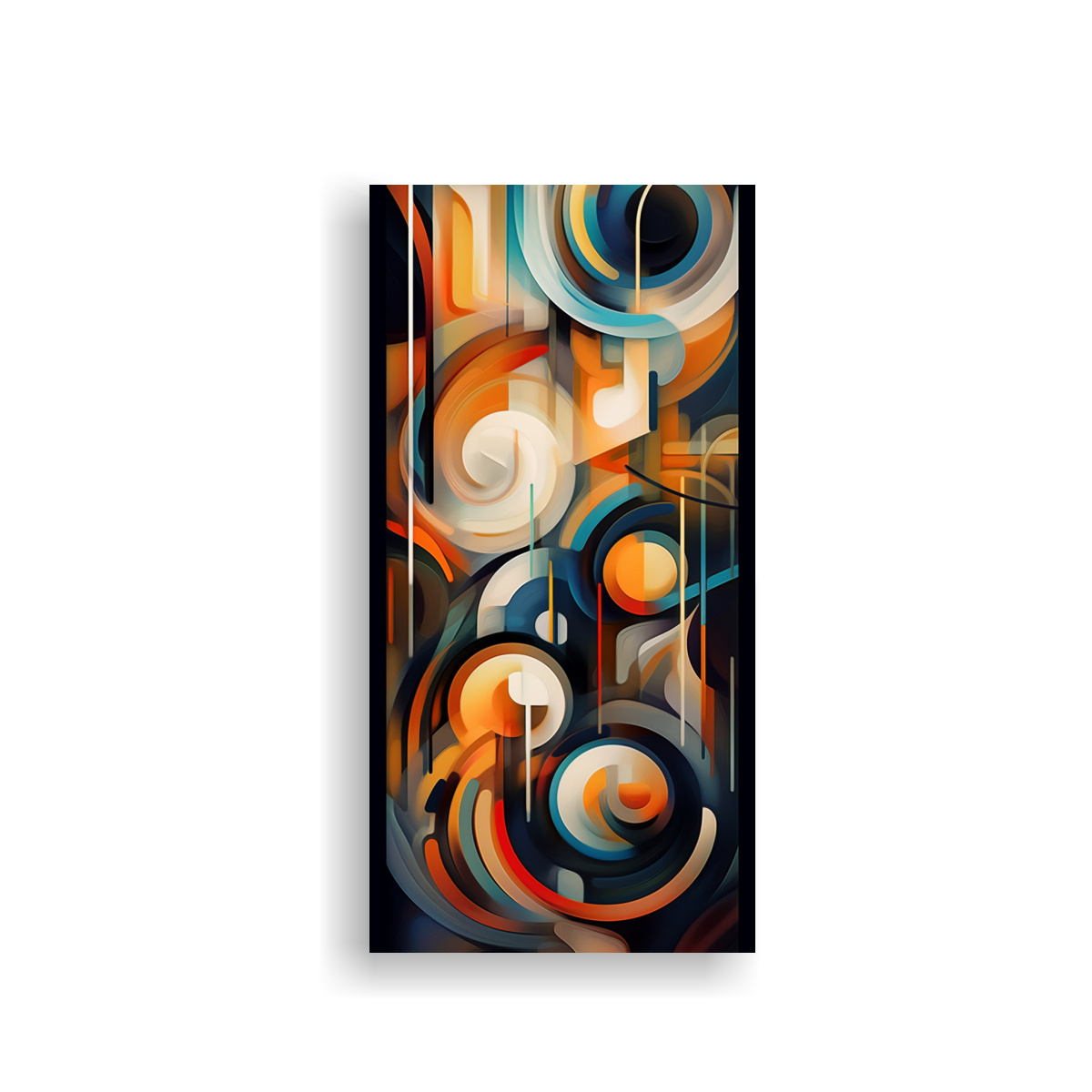 DIBUJO ORIGINAL: COLORIDO ARTE ABSTRACTO EN EL 20X40 CM - 1