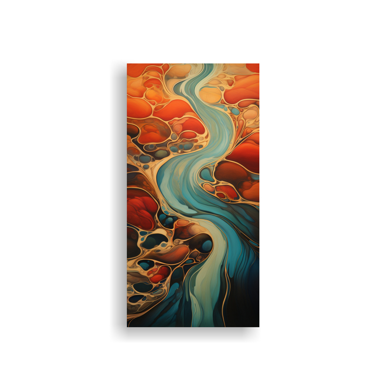 PINTURAS DECORATIVAS ABSTRACTAS CON FLUJO 70X140 CM - 1