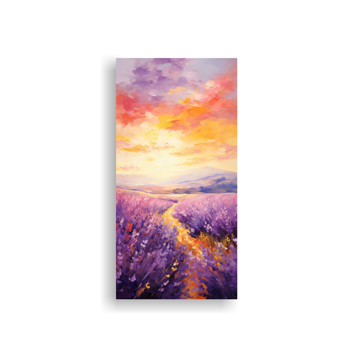 CUADRO MODERNO NATURALEZA VIVA ABRAZO CÁLIDO DE 30X60 CM - 1