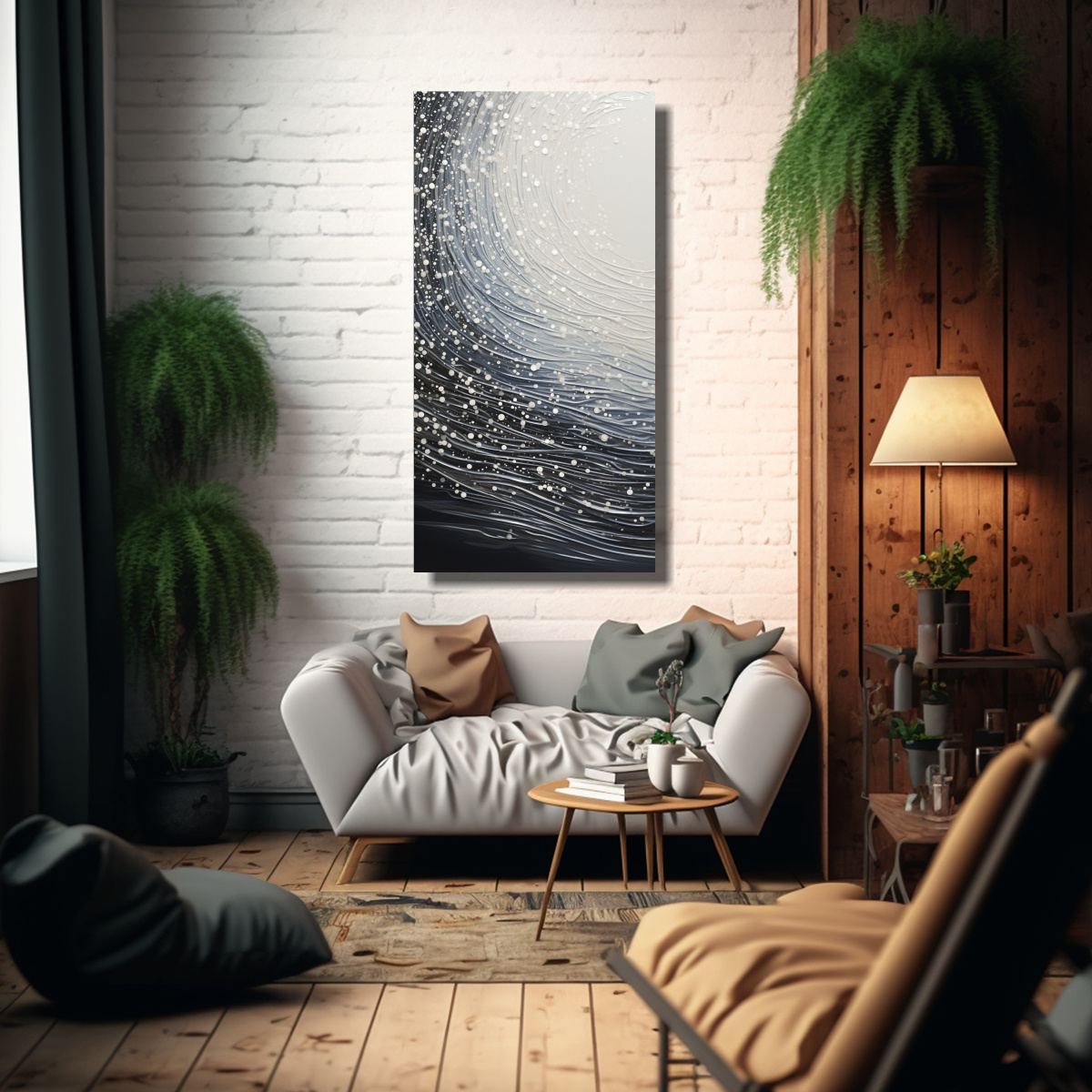 PUNTOS LUMINOSOS QUE COMPONEN LA IMPACTANTE OBRA 70X140 CM - 2