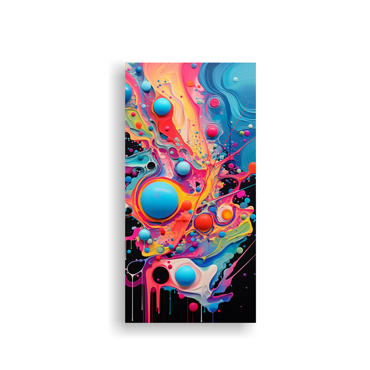PINTURA EN BASTIDOR DE DISEÑO ELEGANTE CON 50X100 CM - 1