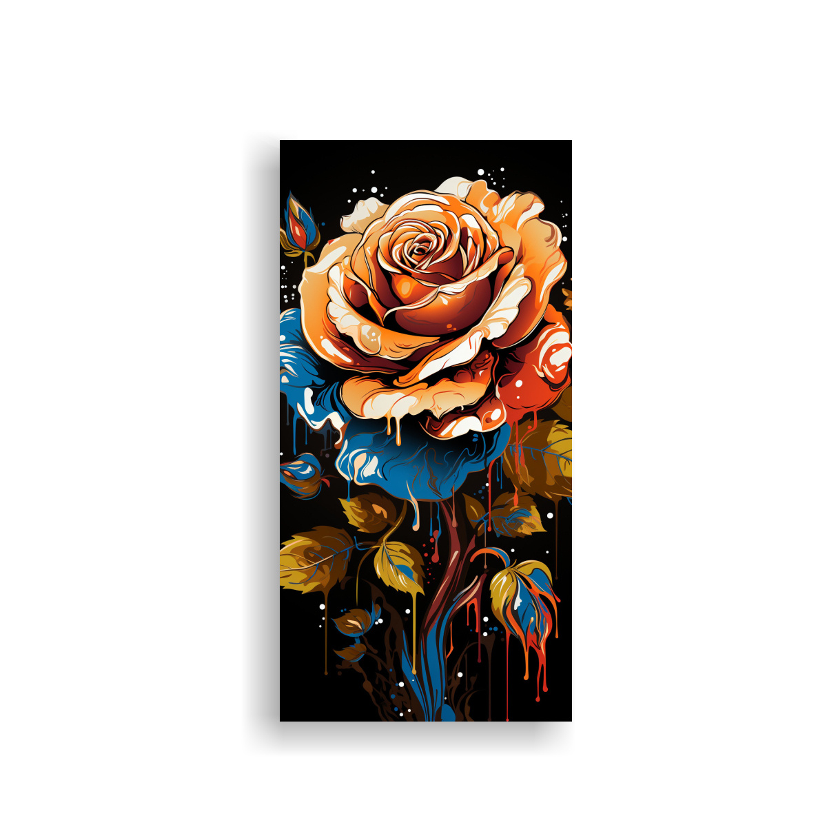 Graffiti Color Rosa Ripley - DISEÑO DE GRAFFITI DE ROSA ILUSTRADA PARA 80X160 CM