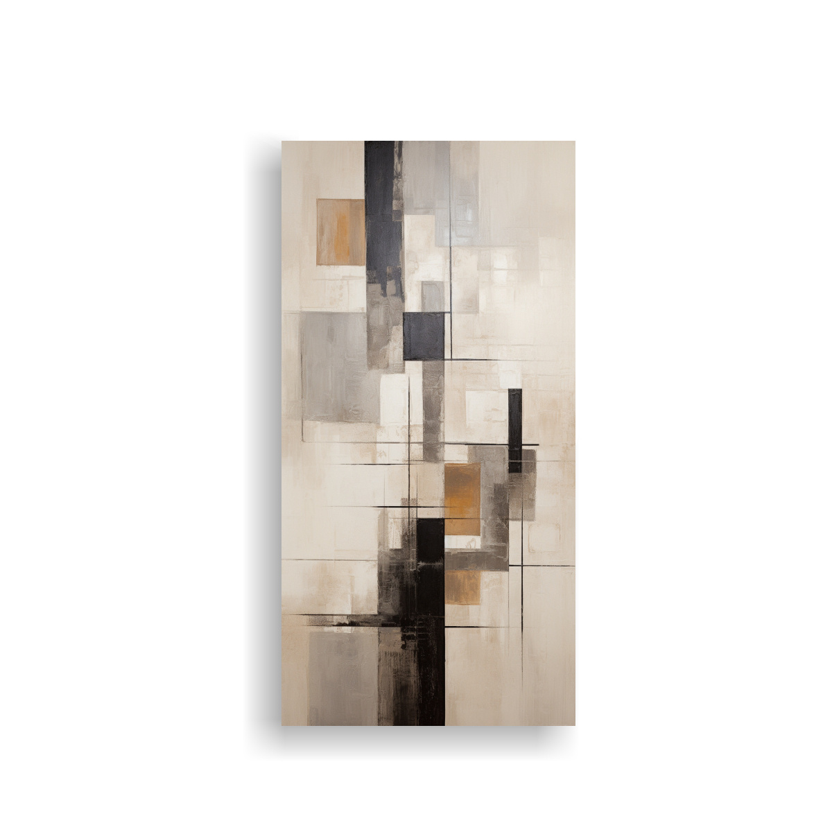 CUADRO ABSTRACTO BEIGE DE CUADRO FANTÁSTICA 20X40 CM - 1